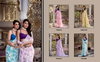 Everly By Ynf7006 Weightless Marbal With Foral Print And Lace Border Saree Wholesale Suppliers In Mumbai